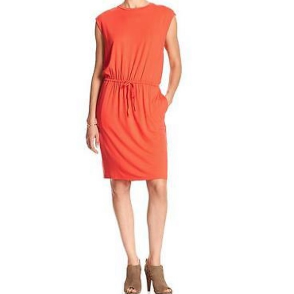 Banana Republic Factory Dresses & Skirts - 4/$20 Banana Republic Vermillon Orange Blouson Dress Size Small